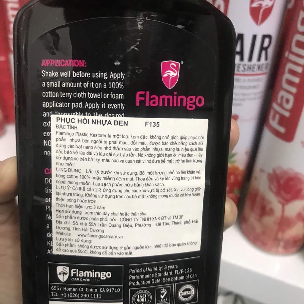 Phục Hồi Bề Mặt Nhựa Như Mới Flamingo F135 300ml - Hãng Phân Phối Chính Thức