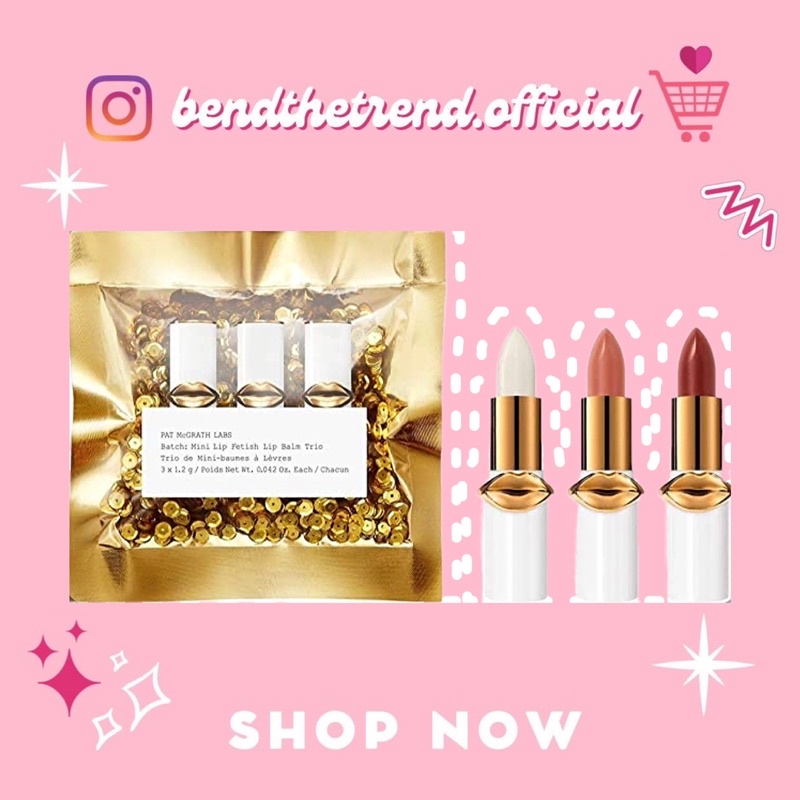 SET SON DƯỠNG PAT MCGRATH LABS MINI LIP FETISH LIP BALM TRIO CHỐNG LÃO HOÁ MÔI, MỀM MỊN