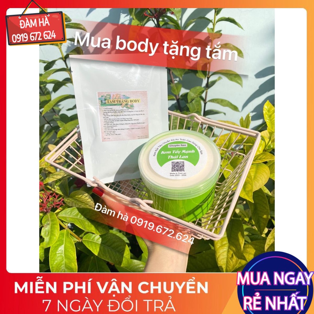 Kem body tẩy mạnh thái lan chuyên spa hủ 500gr