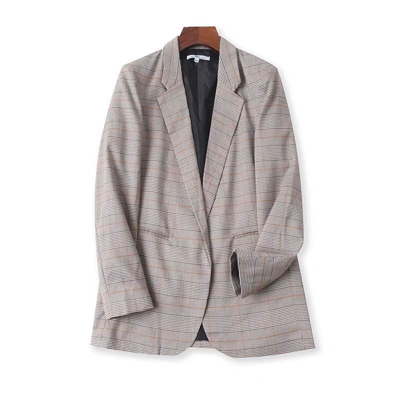 Áo khoác Blazer kẻ 2 lớp xuất xịn