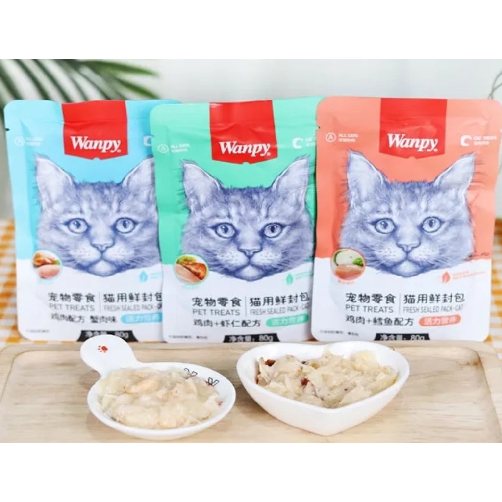 Pate Wanpy Cho Mèo Gói 80G