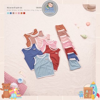 [Cookie] Bộ rời ba lỗ vải cotton tăm lạnh form nhỏ tăng 1sz