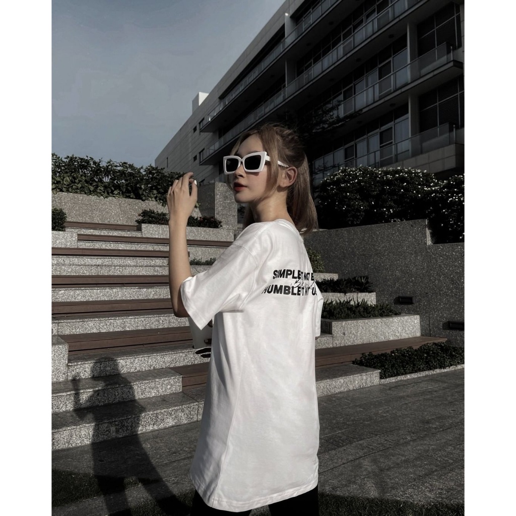 Áo thun nữ BLACKDOKI MAISON-BANAL , áo phông basic hiện đại cá tính chất cotton dày dặn oversize
