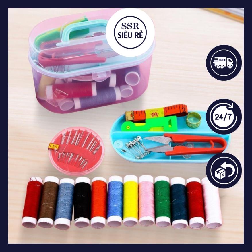 Hộp Kim Chỉ Đa Năng 12 Cuộn Chỉ
