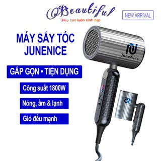 Máy Sấy Tóc Gấp Gọn JuneNice Bản Nâng Cấp Mới 1800W, Thiết Kế Sử Dụng Dễ Dàng Tiện Lợi Sang Trọng Quý Phái