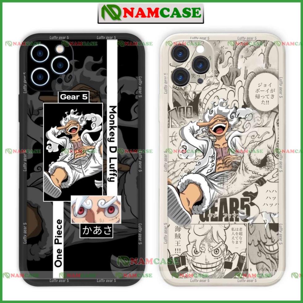 Ốp lưng iPhone anime one piece luffy gear 2/3/4/5 đảo hải tặc cạnh vuông cho ip 6/6s/7/8/X/XS/11/12/13/14 Pro Plus Max
