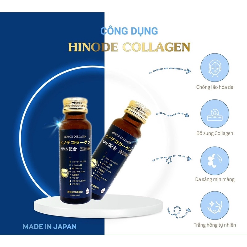 Nước Uống Đẹp Da Chống Lão Hoá Hinode Collagen NMN Premium 500mL