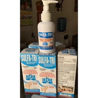 Sulfa-Tri 100ml xịt cầu trùng, tiêu chảy lợn con