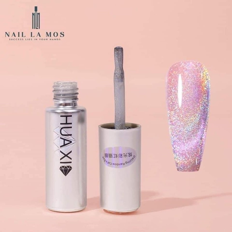 Mắt mèo cầu vồng nail, Sơn gel mắt mèo cầu vồng