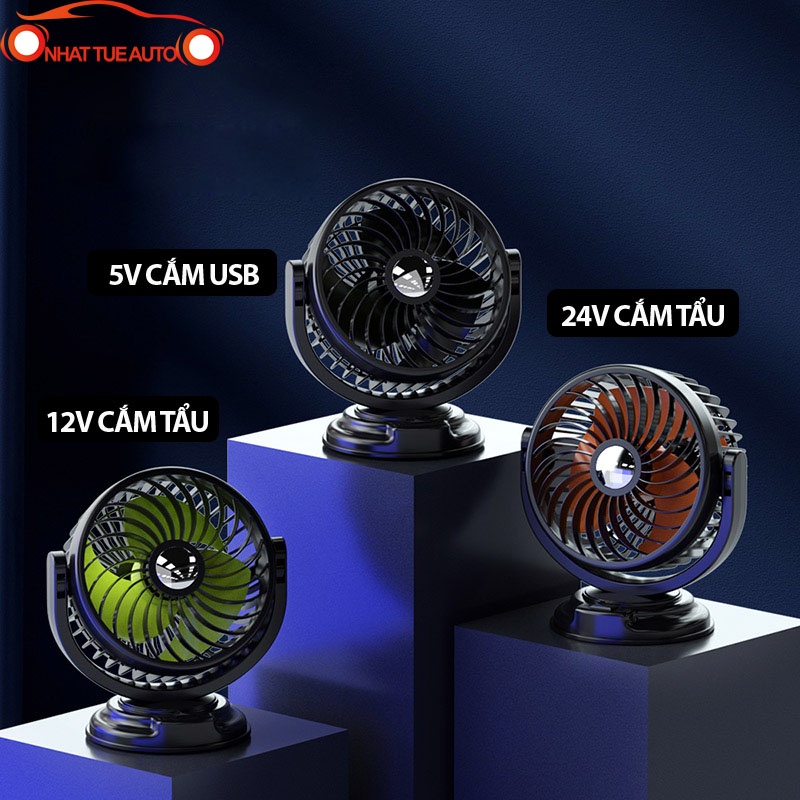 QUẠT Ô TÔ, QUẠT ĐƠN ĐIỀU HÒA ĐỂ TAPLO, TREO TƯỜNG ĐA NĂNG, QUẠT MINI 5V/12V/24V
