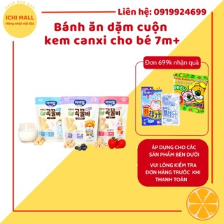 Bebest | Bánh ăn dặm cuộn kem canxi cho bé 7m+