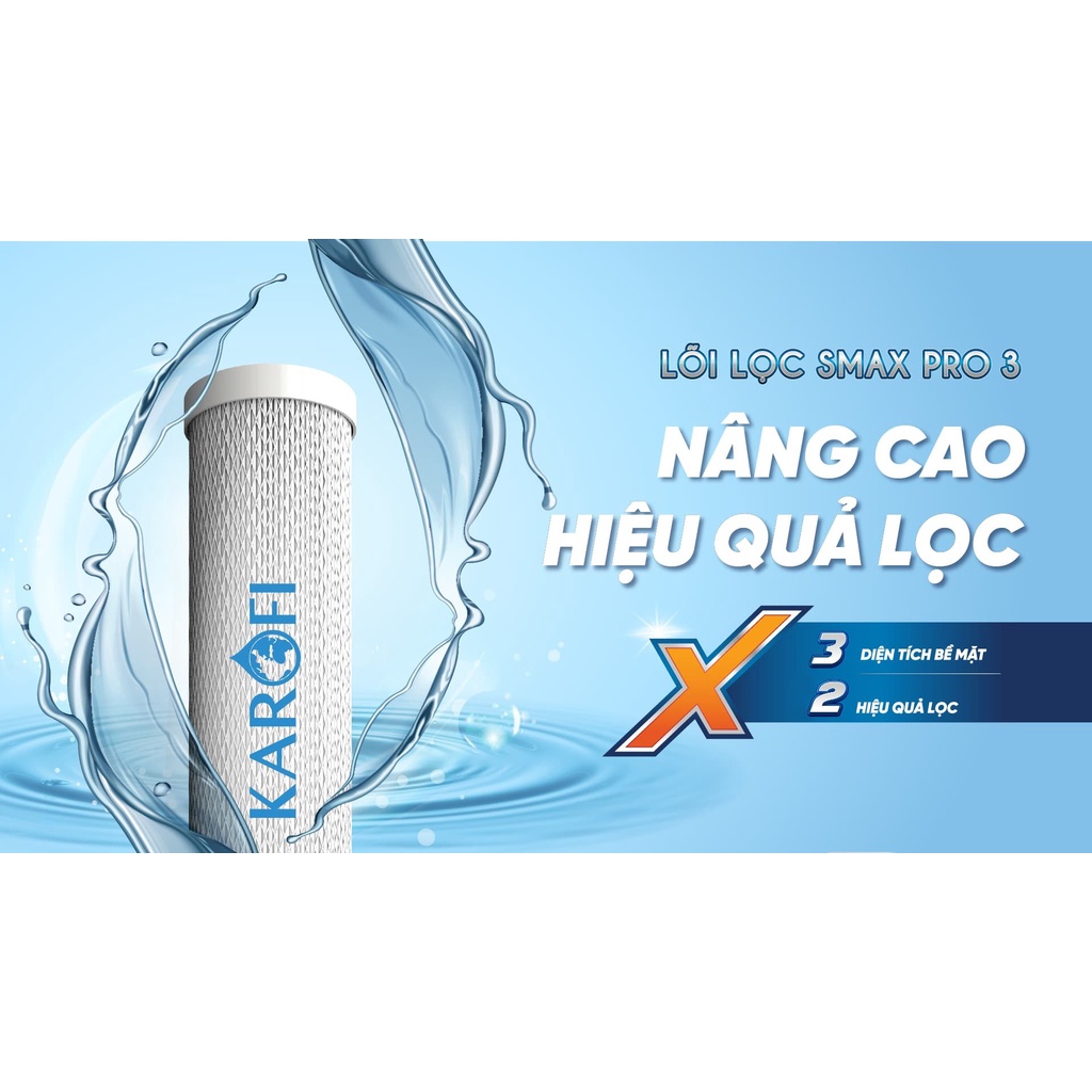 Lõi lọc thô Karofi 1.2.3, SMAX PRO dùng cho máy mọi máy lọc nước RO, hàng chính hãng
