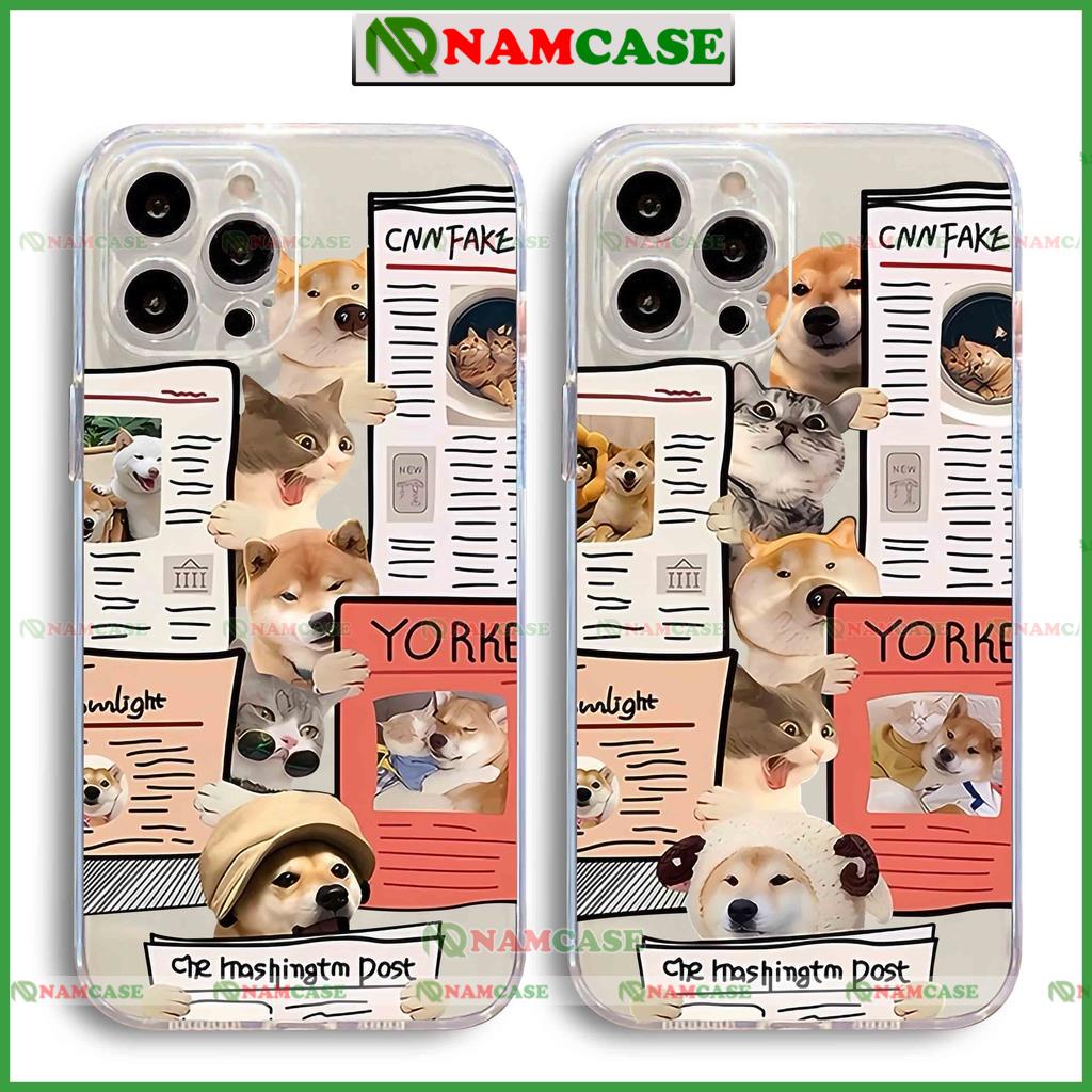 Ốp lưng iphone cặp đôi hoạt hình độc lạ chó mèo ngộ nghĩnh dễ thương đẹp cho ip 6/6s/7/8/X/XS/11/12/13/14 Pro Plus Max