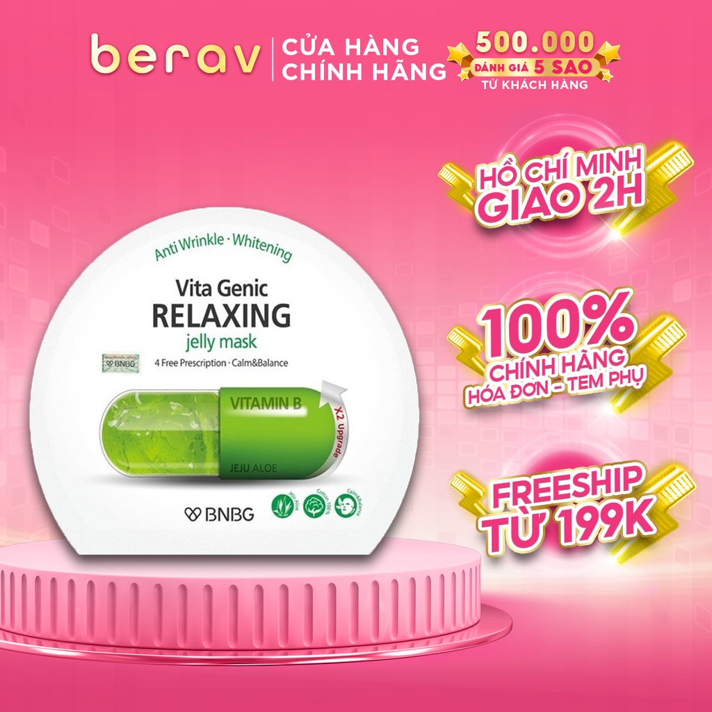 Mặt Nạ BNBG dưỡng da thư giãn và phục hồi Vitamin B Vita Genic Relaxing Jelly 30ml