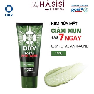 Sữa Rửa Mặt OXY - Total Anti-Acne 100g (Xanh Lá)