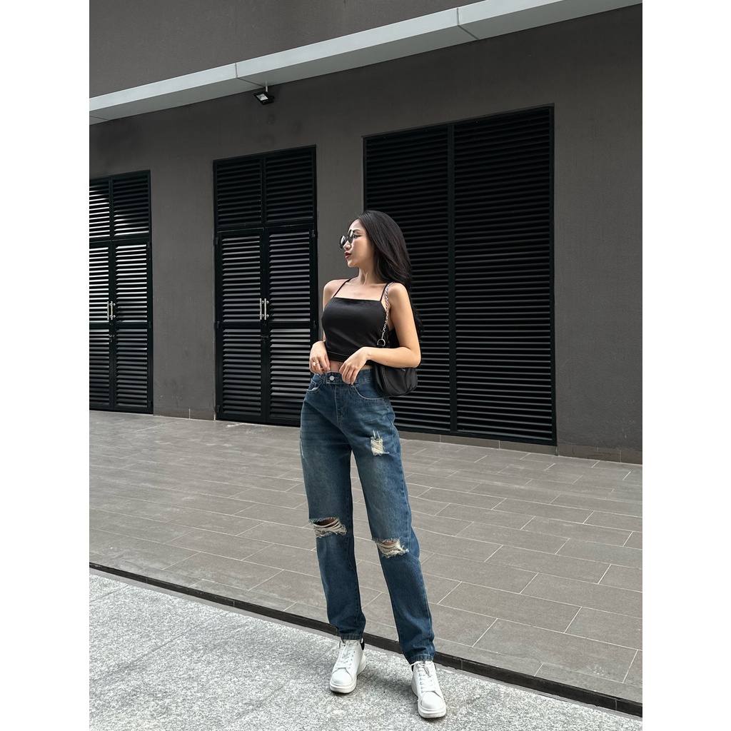 Quần jean baggy nữ mẫu mới màu hot trend TiQi Jeans B1-264