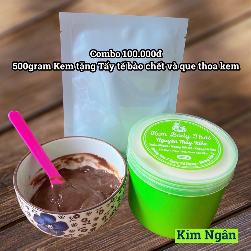 KEM BODY THÁI 500 GRAM - 5 MÓN [ NGUYỄN THUÝ KIỀU ] TẶNG KÈM TẨY TẾ BÀO CHẾT | BigBuy360 - bigbuy360.vn