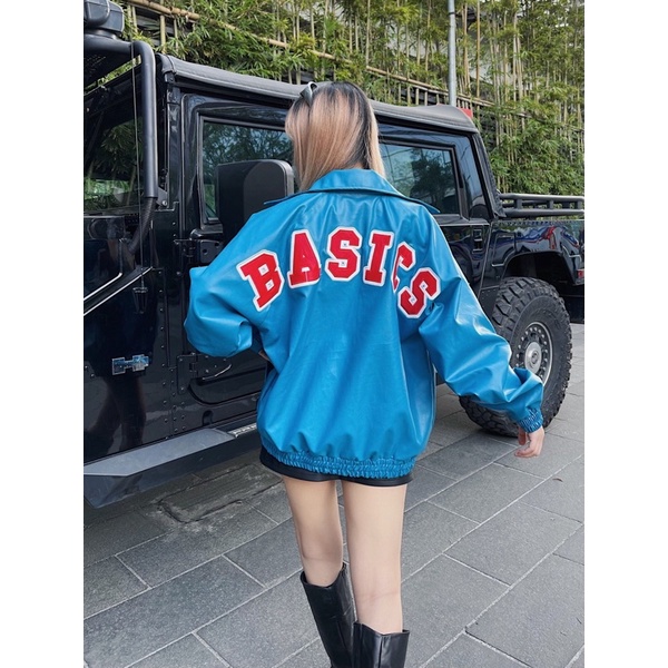 Áo khoác Bomber Da