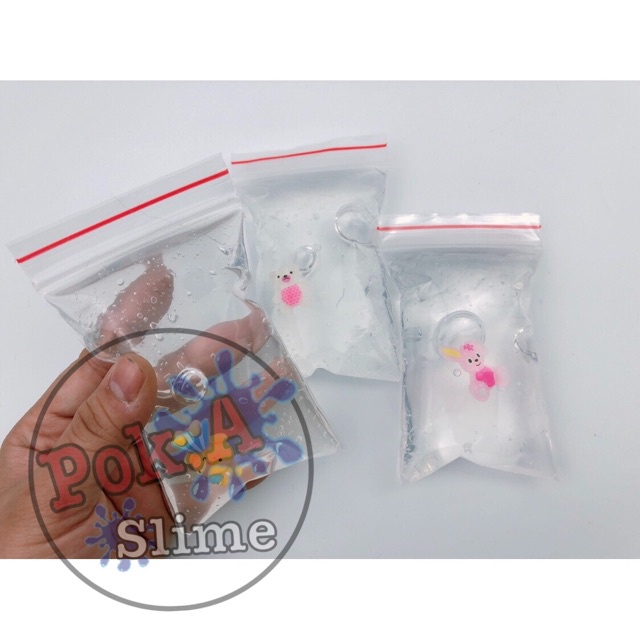 Túi zip Mini clear slime (100ml) - chất slime trong