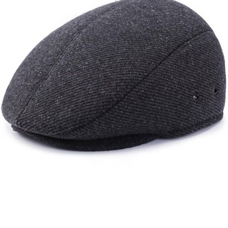 (2hand) Mũ nồi / Mũ Beret nam trung niên thu đông trơn- can giữa