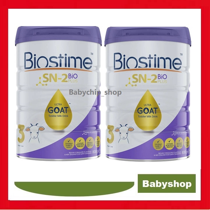 Combo 2 Lon Sữa Dê Biostime Sn2 Bio Plus Ultra Goat số 1/2/3 hộp 800g. ......