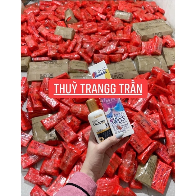 Sét Thuốc Nhuộm Tóc Xanh Đen Dương Đen Kèm OXI +Gang Tay