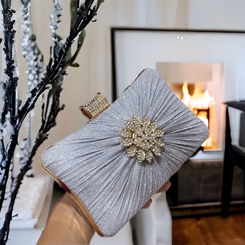 Bóp Đầm Đeo Vai Kết Hạt Thủ Công Hàng Cao Cấp Có Quai{ Nhận giao hoả tốc trong ngày khu vực tphcm}