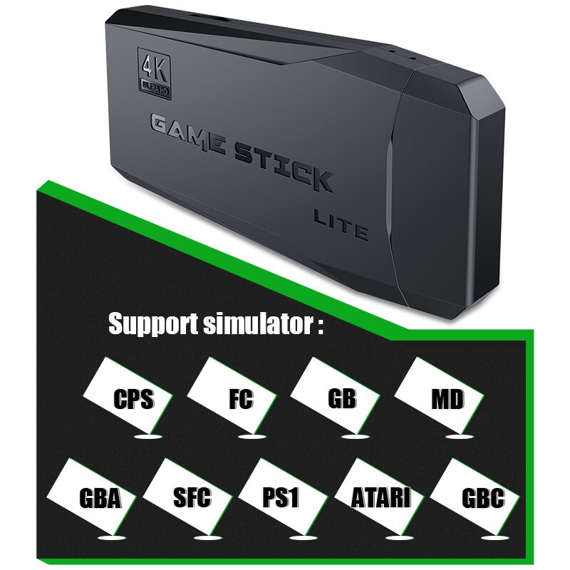 Máy Chơi Game Điện Tử 4 Nút Game Stick HDMI 3000+/10000+ Trò Chơi, Kết nối HDMI, 4K kết nối với ti vi，32GB/64GB | BigBuy360 - bigbuy360.vn