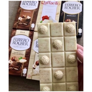 Socola Ferrero Rocher thanh 90g( 4loại)