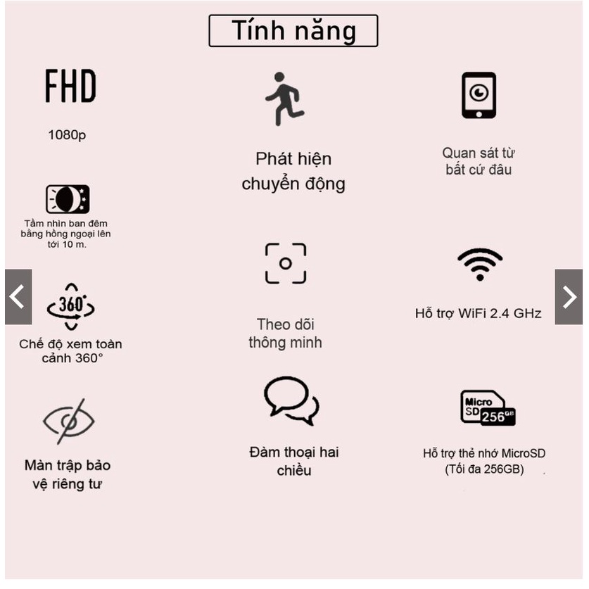 Camera Wifi IP Trong Nhà Ezviz CS-CV246 C6N Full HD 1080P - Camera C6N  Đàm Thoại Loa 2 Chiều