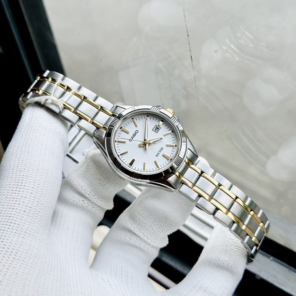 Đồng hồ nữ dây thép Casio LTP 1308SG 7A