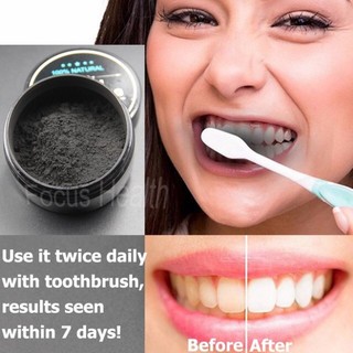 Bột trắng răng than tre hoạt tính 100% natural teeth whitening