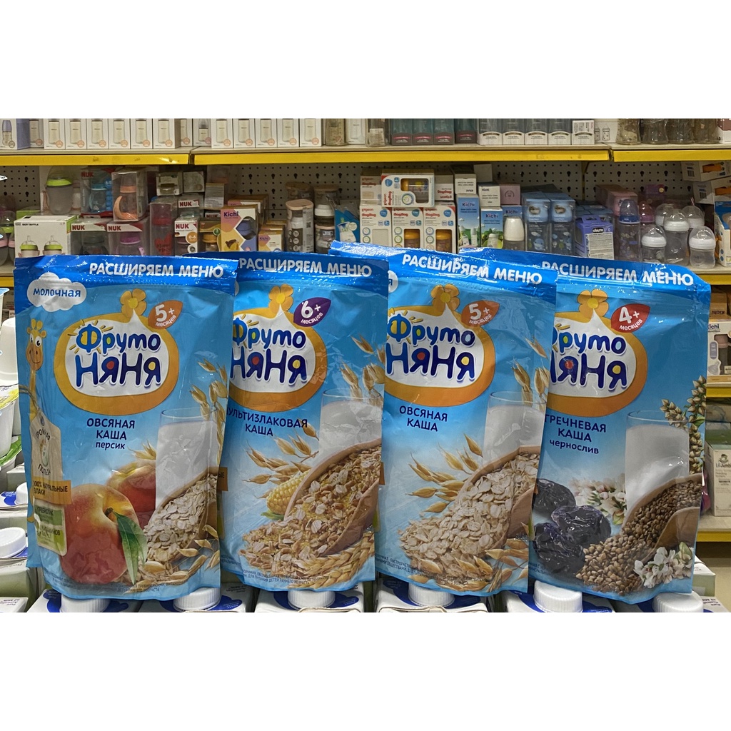 Bột ăn dặm ngọt Fruto Nga gói 200g cho bé từ 4 tháng tuổi