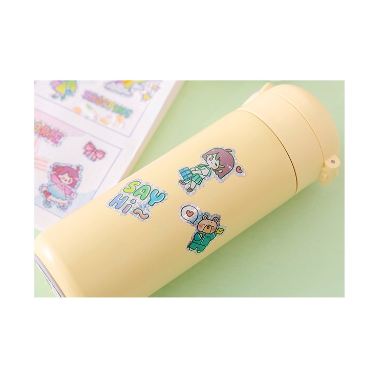 Sticker cute hoạt hình, hình dán sticker cute 40 miếng hình trang trí sổ đáng yêu dễ thương giá rẻ