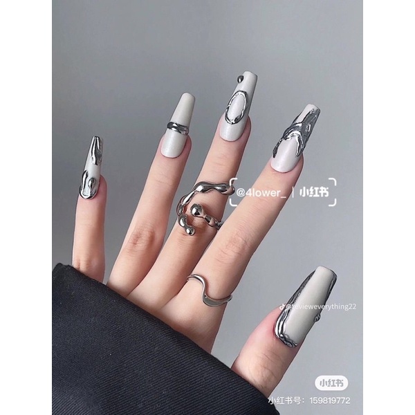 [ Móng Giả Thiết Kế ] NAILBOX TRÁNG GƯƠNG CÁ TÍNH
