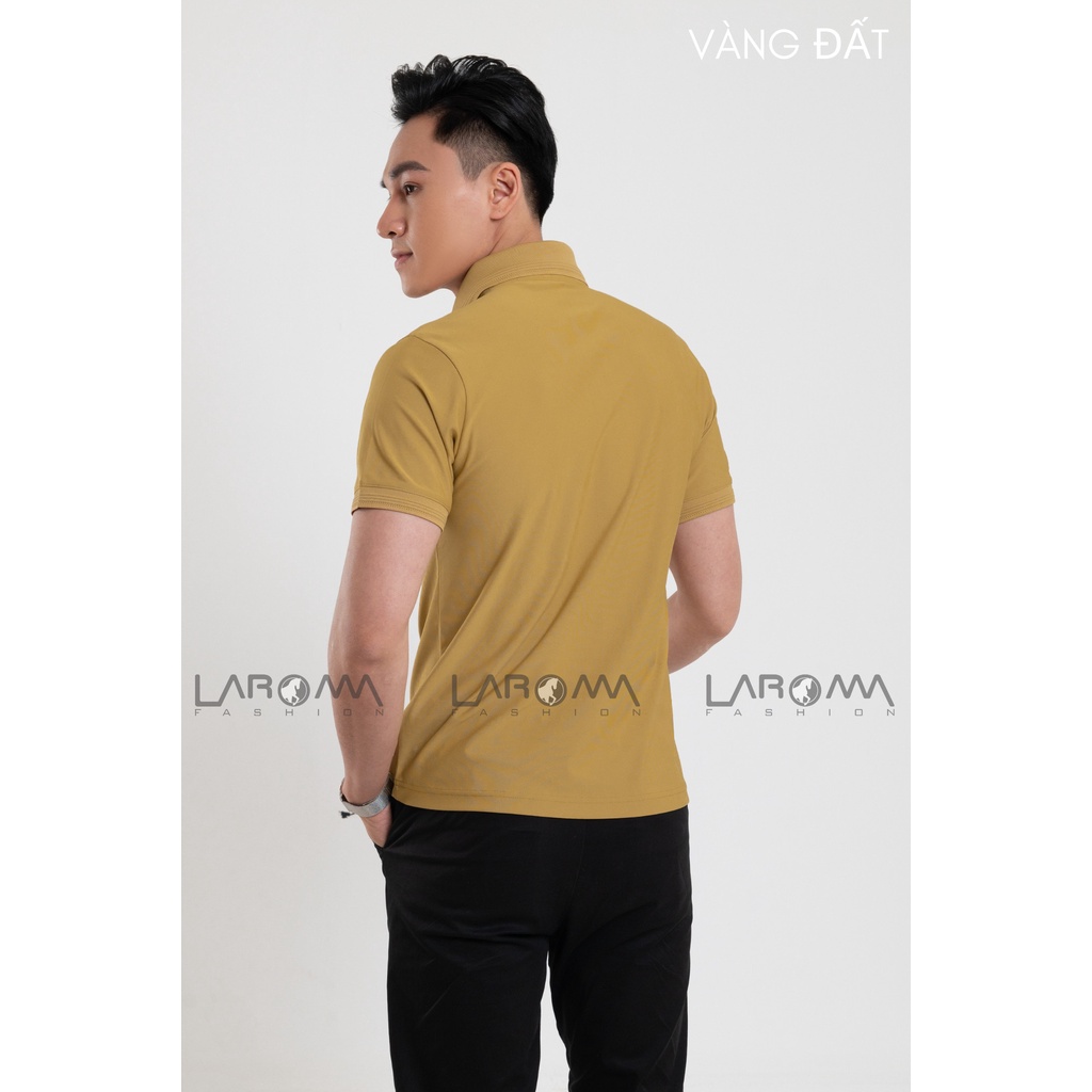 LAROMA Áo polo nam basic trơn | Vải Coolmax làm mát