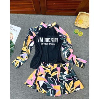 Đồ bơi tay dài váy xòe kín đáo học bơi