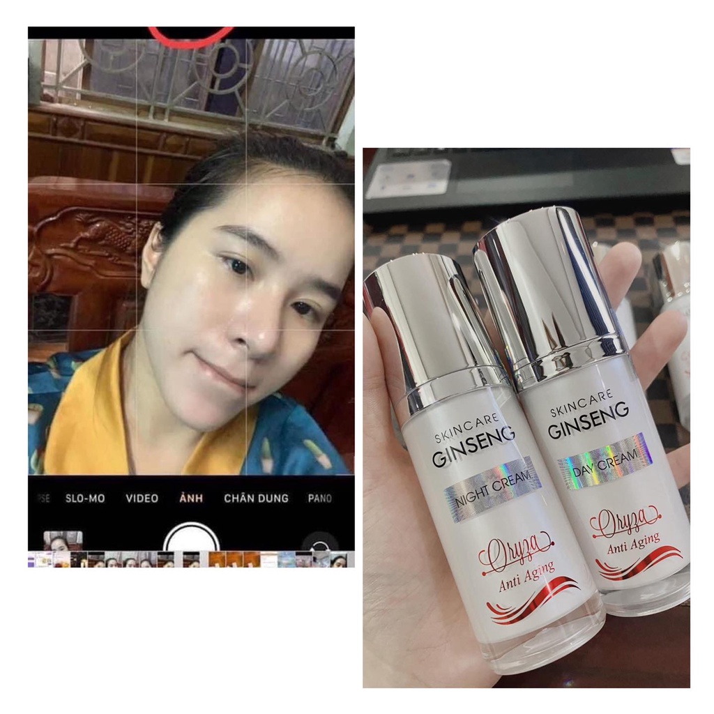 Bộ Kem Dưỡng Da Ngày Đêm ORYZA Ngọc Sâm 30ml