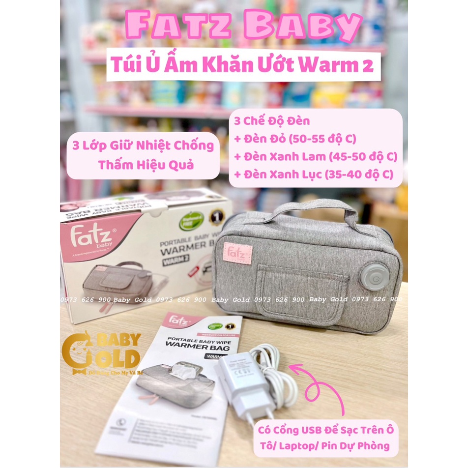 TÚI Ủ ẤM KHĂN GIẤY ƯỚT FATZBABY – WARM 2 – FB7000SL