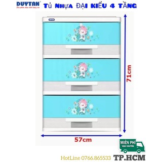 [GIAO SIÊU TỐC]-[ĐÃ LẮP RÁP HOÀN THIỆN] Tủ nhựa Duy Tân Đại Kiểu 3 tầng - chất liệu nhựa PP/ABS, kiểu dáng hiện đại