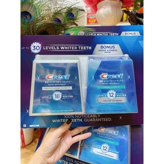 SET DÁN TRẮNG RĂNG CREST TRẮNG RĂNG 3D WHITE