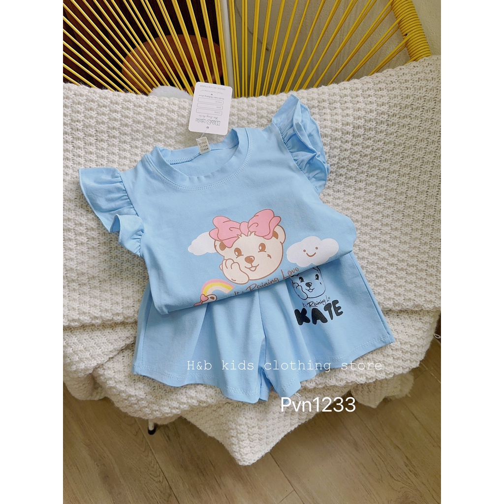 SALE BỘ CỘC TAY COTTON MỀM MỊN BÉ GÁI SIZE 8-18KG(MT)