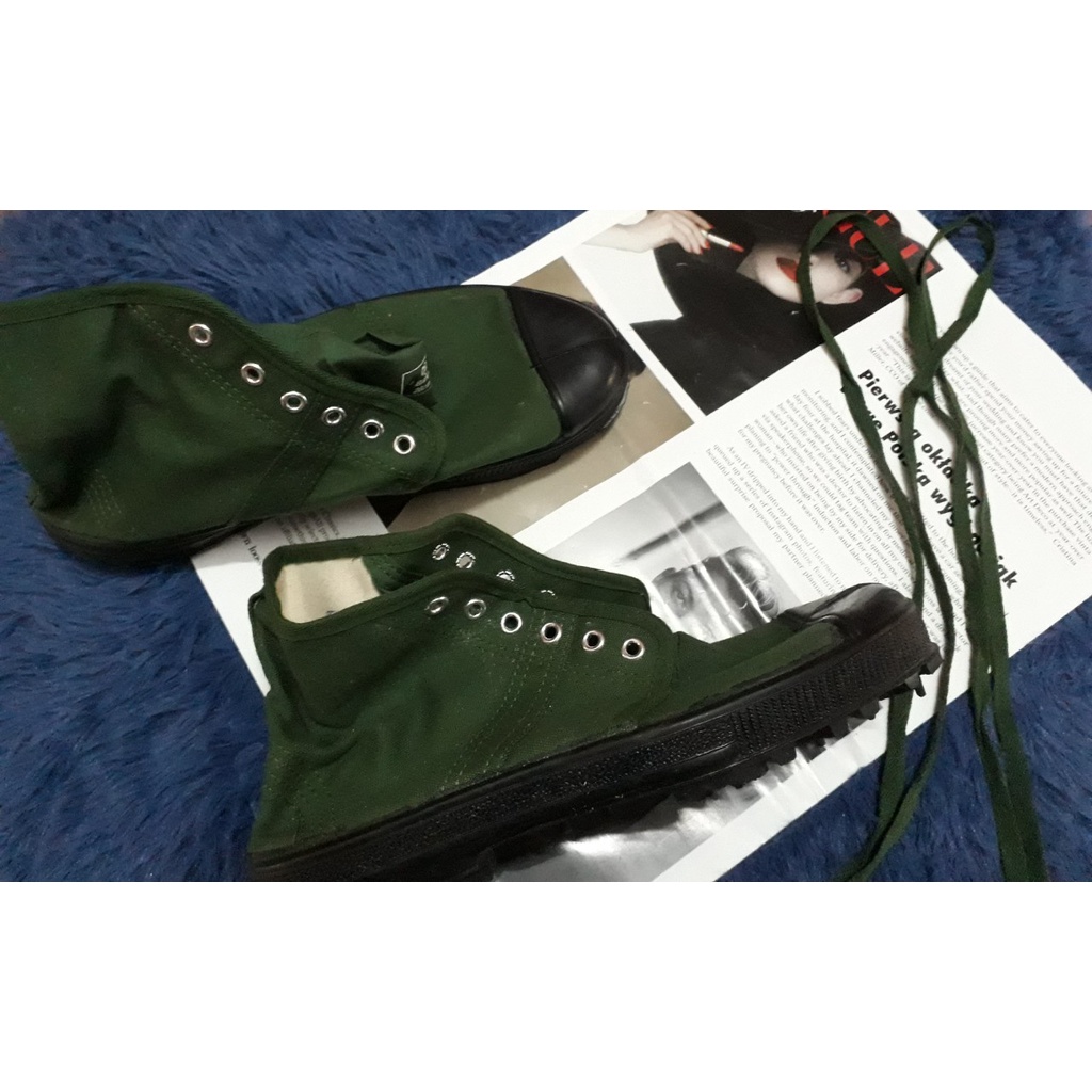 Giày vải lao động màu xanh- Hàng zin chuẩn cấp phát