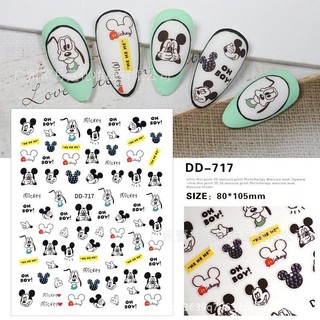 Sticker hoạt hình dán móng tay 1