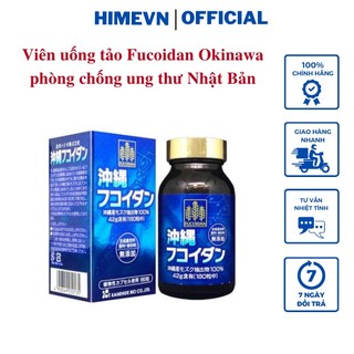 Viên tảo uống hỗ trợ ung thư Fucoidan Okinawa xanh 180 viên nội địa Nhật Bản