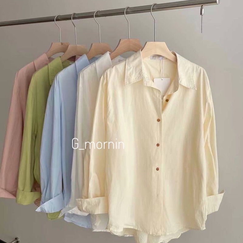 Áo somi trơn 01210 - Gmornin