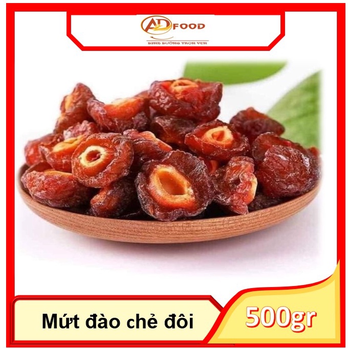 Túi 500gr mứt đào chẻ đôi