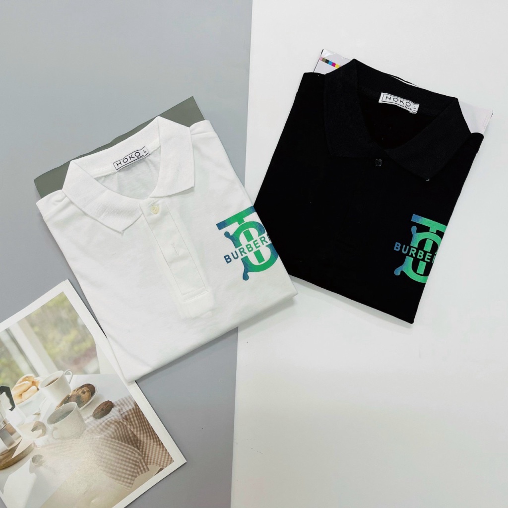 Áo Thun Nam Cao Cấp Cổ Bẻ Tay Ngắn 2 Màu Sang Trọng Phong Cách Hàn Quốc NEW UNISEX