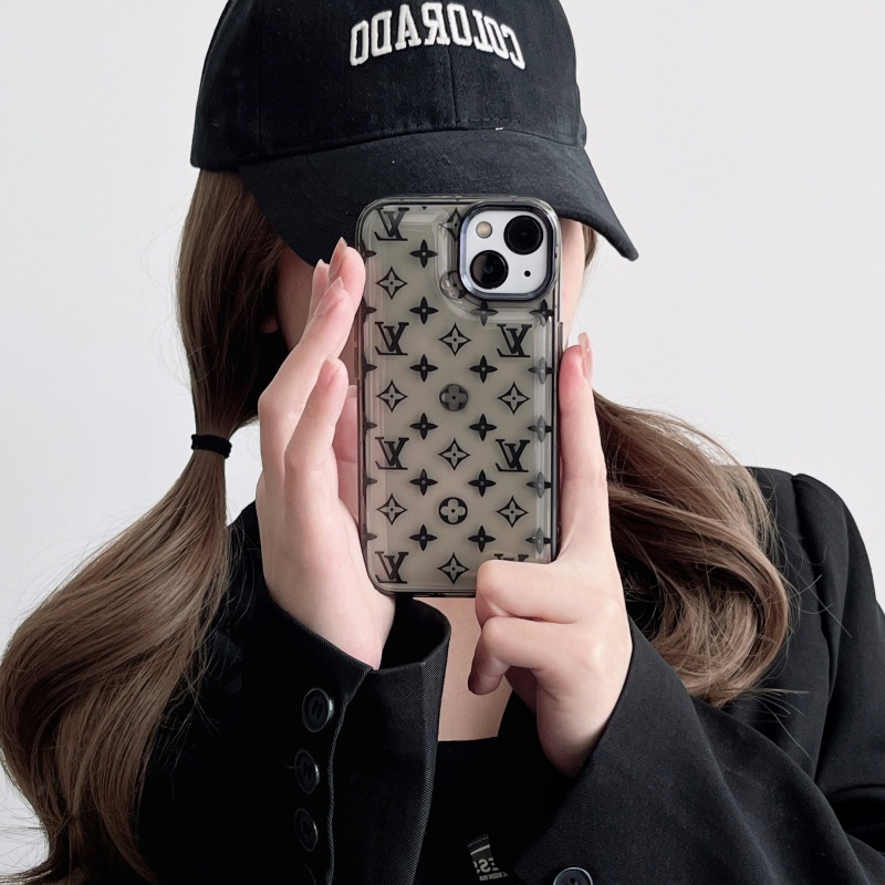 Ốp Điện Thoại Dẻo Trong Suốt In Logo Thương Hiệu Sang Trọng Cho iPhone 14 13 12 11 Pro Max