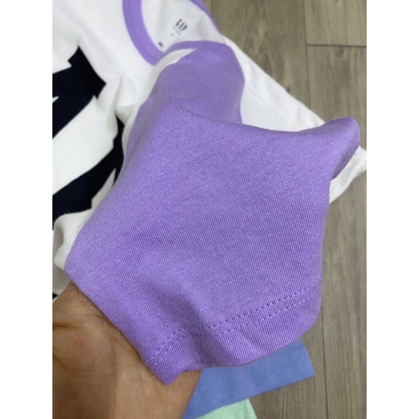 Áo GÁP size đại bé trai bé gái siêu mát phối tay màu năng động sz 4-14Y